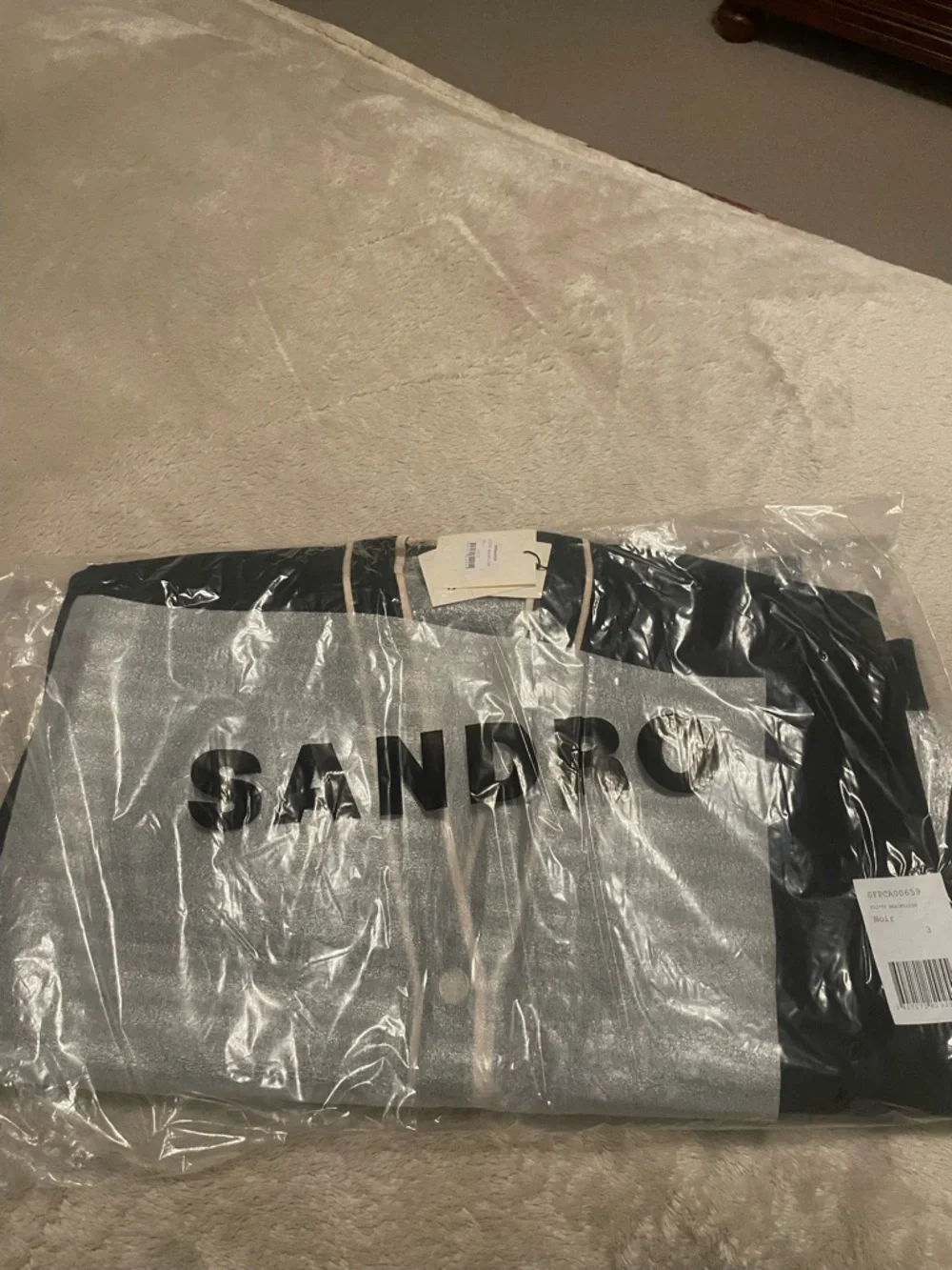 Sandro Black Cardigan with White Trim and Buttons brand new!! - Picture 4 of 15